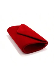 Red Color Women Evening Bags Cover Envelope Design Pary Wedding Girl Handbags With Chan Shoulder Clutch Velvet Fashion Purse