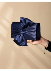 Satin Butterfly Flower Shaped Clutch Bag For Evening Party Valentines