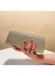 Women s Fashionable Elegant Pleated Clutch Bag Formal Party Evening Bag With Chain Shoulder Strap