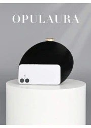 OpulAura Women Elegant Autumn Winter Luxury Velvet Geometric Mini Box Clutch Bag Shiny Metal Button Decor Minimalist Fashion Handbag For Formal Occasions Party Wedding Formal Event Gift With Chain