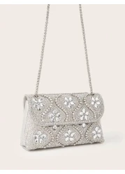 Glamorous Elegant Exquisite Quiet Luxury Sequin Stylish Shiny Glitter Decor Chain Box Bag Gift Bag Perfect Bride Purse For Wedding Prom Party Events Evening Bag Dinner Bag For Party Girl Woman