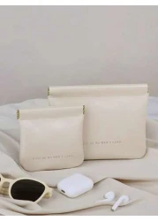 Sequin Makeup Cosmetic Case Multifunctional Small Bag Women Portable Large Capacity Bag For Data Cable Storage Summer Travel Vacation Home Bathroom Decor Holiday Makeup Organizer