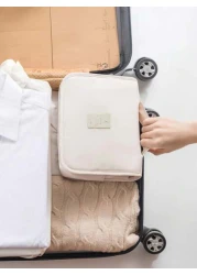 قطعة واحدة شنطة أدوات التجميل المعلقة، حقيبة منظم ماكياج محمول للسفر، حقيبة تخزين متعددة الوظائف مقاومة للما