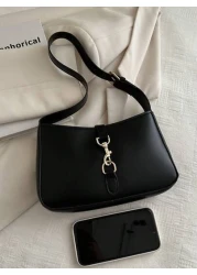 Minimalist Crescent Underarm Bag Shoulder Bag Women s Stylish Handbag Purse For Commuter