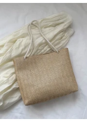 حقيبة كتف محبوكة كبيرة السعة للنساء، حقيبة يد رائجة بأسلوب عصري لعام 2024، حقيبة مريحة وعصرية للحمل