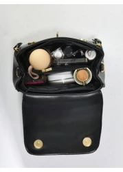 PLANEE Lightweight Business Clamshell Square Bag With Top Handle Shoulder Small Bag Fashionable Crossbody Bag High End Solid Color Small Square Bag Classic Versatile Commuter Small Bag Ideal For Offic