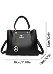 Luxury Brand Soft Leather Handbags Women Designer 3 Layers Shoulder Crossbody Ladies Large Capacity Shopping Messenger Tote Bag For Women Elegant Luxury