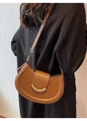 Women s Simple PU Handbag Shoulder Bag Crossbody Bag Clutch Bag Multifunctional Bag