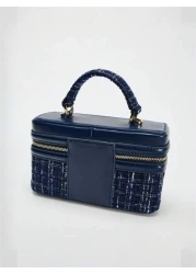 حقيبة كتف مربعة صغيرة متعددة الاستخدامات جديدة موسم خريف/شتاء 2024 ، شنطة يد صلبة للنساء