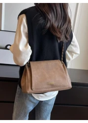 1 high end stylish versatile vintage high capacity chain cross body bag for women s daily commute
