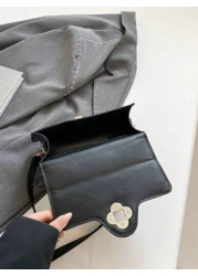 حقيبة يد من القش للسيدات مع غطاء طري ومخرم باللون المتباين والتطريز، حقيبة تسوق أنيقة للسيدات الشابة