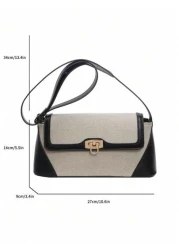 حقيبة طويلة صدفية اللون خفيفة الوزن، مناسبة للبنات والسيدات وطلاب الجامعة والمبتدئين والموظفين البيض، مناسب