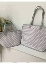White Fashion Simple Classic Retro Leather Diamond Check Pattern Handbag Casual Women Tote Bag Shoulder Bag Exquisite PU Material Suitable for Parties Work Travel School Shopping Gifts