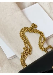 Lightweight Business Casual Metal Decor Flap Chain Square Bag For Teen Girls Women College Students Rookies White collar Workers Perfect for Office College Work Business Commute Outdoors Travel Outing