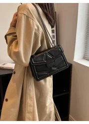 Quilted Flap Chain Square Bag For Teen Girls Women College Students Rookies White collar Workers Perfect for Office Work Business Commute Best Work Bag for Women