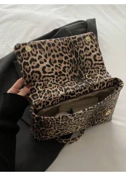 Fashionable Leopard Print Large Capacity Casual Tote Bag Leopard Print Purse For Women Leopard Comeback