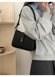 1pc Women s Minimalist All Match Underarm Bag High End Fashion Retro Large Capacity Petite Square Handbag Lightweight Casual Shoulder Tote Bag Suitable For Outing Shopping Gift