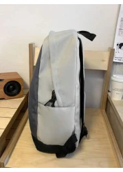 High School Backpack For Men Korean Style Large Capacity Travel Bag For Middle School And College Students Leisure And Vacation Two Toned Shoulder Bag With Academia Style Commute Book Bag School Bag S