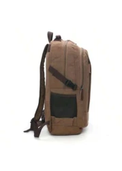New Washed Canvas Backpack Casual Street Style Fashion Large Capacity Multi Function Daypack Backpack For Travel