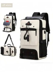 Spacious Lightweight Travel Backpack Hiking Backpack With Wet Dry Separation Outdoor Hiking Backpack With USB Multi Function Water Resistant Contrast Color Backpack Luggage Backpack For School And Tra