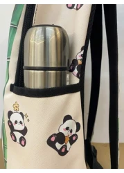 حقيبة ظهر كبيرة السعة بتصميم نمط الباندا العصري، مناسبة للرجال والنساء، ضرورية للسفر والعطلات وعيد الحب وفصل