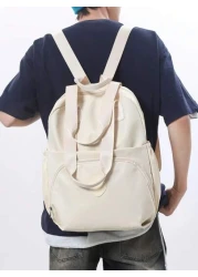 peach tree حقيبة ظهر سفر متعددة الوظائف مصنوعة من النايلون، حقيبة كتف كاجوال مزودة بفصل جاف وجاف، حقيبة كمبيوتر مح