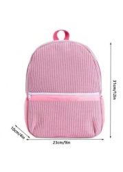 1pc Mini Cute Schoolbag Lightweight Fashion Men And Women Students Commuting Bag Suitable For School Vacation Travel Large Capacity Storage Portable Color Block With Birthday Opening Season Gift