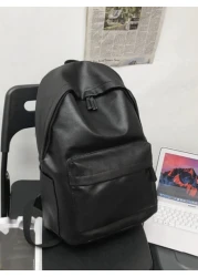 Men Large Capacity Backpack Schoolbag For Travel College School Leather Bag Vintage Sport Water Proof Portable Laptop Bag Black Bag Gifts Rucksack Fathers Day Extra Large School Backpack Purse Holiday