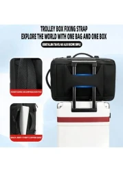 حقيبة ظهر للسفر بتفريغ هواء بسعة كبيرة، بتصميم بسيط وأنيق