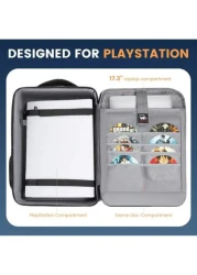 حقيبة حمل وحماية ملحقات الألعاب ذات سعة كبيرة والعديد من الجيوب المتعددة الوظائف، متوافقة مع أجهزة الكمبيوتر