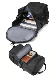 1Pc New Solid Color Backpack Large Capacity Casual Multifunctional Travel Outdoor Rucksack Duffle Bag Water Proof Classic Double Shoulder Bag Laptop Backpack Commute Lightweight Camping College Bag Go