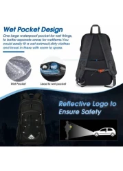 40L Hiking Backpack Waterproof Tear Resistant Nylon Camping Backpack Lightweight Foldable Backpack Suitable For Outdoor Travel For Men Bags For Travel Hiking Bag