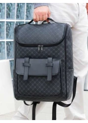 Men s Flip Top Casual Backpack Large Capacity Laptop Backpack Business Travel Backpack Suitable For Commute Back To School Father s Day Gift Travel