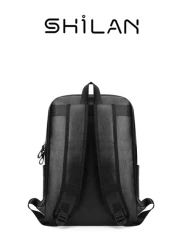 SHILAN High End Men s Business Backpack With Large Capacity And Multiple Functions For Sports Made Of PU Material With Multiple Compartments And Pockets Adjustable Shoulder Straps Suitable For Outdoor