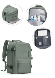 حقيبة ظهر للسفر للرجال والنساء، حقيبة ظهر كبيرة للحمل اليدوي، حقيبة سفر شخصية، حقيبة ظهر معتمدة من الخطوط الج