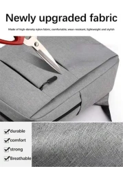 Men s Business Commute Backpack With Large Capacity 15 6 Inch Laptop Compartment Multiple Pockets And External USB Charging Port Suitable For Travel Office Or Daily Use Case Teacher Christmas Scream B