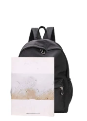 حقيبة ظهر كاجوال ذات سعة كبيرة وأحادية اللون، حقيبة مدرسية لطلاب الجامعة والأعمال والسفر والرحلات، مناسبة لح