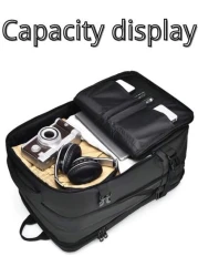 Men s Large Capacity Backpack Expandable Bag Functional Backpack And Work Style Weekend Overnight Bag Outdoor Bag Student Backpack With USB Charging Port Multiple Pockets Commute School Fashion Casual