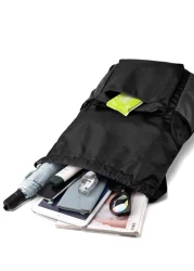 Drawstring Backpack Fashion School Gym Drawstring Camping Bag Casual String Knapsack School Backpack Schoolbag For Travel College School Commute Lightweight Sport Bag Black Backpack University Dorm Pr