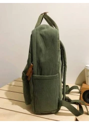 حقيبة ظهر كاجوال من القطيفة خفيفة الوزن للمراهقين، مناسبة لحمل كمبيوتر 14 بوصة، حقيبة سفر، هدايا عيد الميلاد،