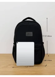 Classic Casual Commuter Travel Shopping Backpack With Large Capacity Rucksack Summer College Bag For Books Multi Functional Dorm University Man Bag School Backpack Holiday Computer Man Black Bag Back