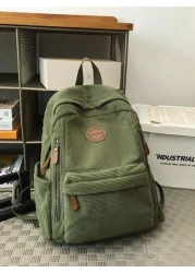 حقيبة ظهر من الكوردروي الصغيرة لطلاب الجامعة، حقيبة كتب عادية خفيفة الوزن لطلاب وطالبات المدارس الثانوية، تت