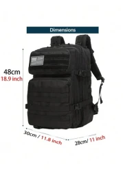 50L Nylon Waterproof Trekking Fishing Hunting Bag Outdoor Rucksacks Functional Portable Vacation Camping Summer Laptop Carry On Dad Husband Travel College Bag Hiking School Bag Thanksgiving Holiday Ba