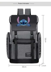 Disney Disney X Stitch Design Large Capacity Backpack Multi Functional Men s Casual Travel Rucksack College Student Business Laptop Bag Anime School Supplies