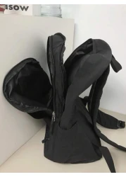 peach tree حقيبة ظهر نايلون سعة كبيرة متعددة الوظائف للسفر، حقيبة كاجوال للكتف، حقيبة للكمبيوتر المحمول، للعمل وا