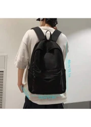 حقيبة ظهر قابلة للاستخدام عديد الأغراض مقاومة للماء للرجال، حقيبة ظهر سفر ذات سعة كبيرة بتصميم بسيط، حقيبة يو