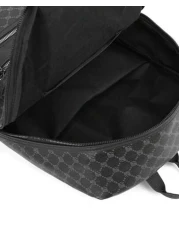 حقيبة ظهر كاجوال واسعة الحجم ومطبوعة، حقيبة مدرسية أو للأعمال من جلد البولي يوريثان اللامع, موضة