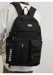 Four Season Unisex Large Capacity Travel Bag With Multiple Pockets Anti Theft Student Backpack Waterproof Nylon Laptop Backpack With Pencil Case Unisex