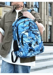 Men s Fashion Backpack With Patterned Design Suitable For 15 6 Inch Laptops Can Be Used As Personal Item Carry On Luggage Water Resistant Nurse s Backpack Computer Travel Backpack Casual Crossbody Bag