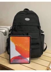 Men s Four Seasons Waterproof Nylon Backpack Laptop Backpack Schoolbag Unisex Large Capacity Travel Bag Multi Pocket Anti Theft Student Bookbag With Pencil Case For College High School And Middle Scho